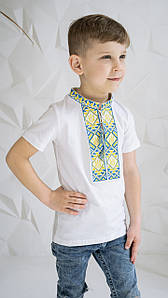 Патріотична вишита дитяча футболка з Тризубом