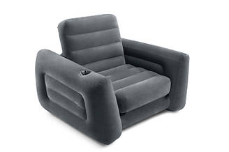 Надувне крісло Intex 66551, 224 х 117 х 66 см, чорне