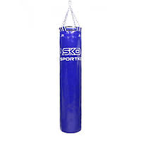 Боксерский мешок синий Sportko PVC 150 см с кольцом