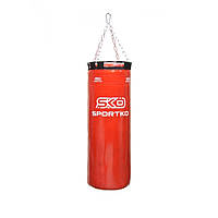 Боксерский мешок красный Sportko PVC 75 см с кольцом