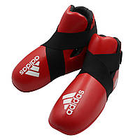 Футы для кикбоксинга с лицензией WAKO Adidas Super Safety Kicks красные XS
