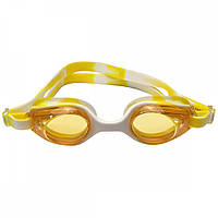 Очки для плавания взрослые SEL-1110-1. Цвет желтый.