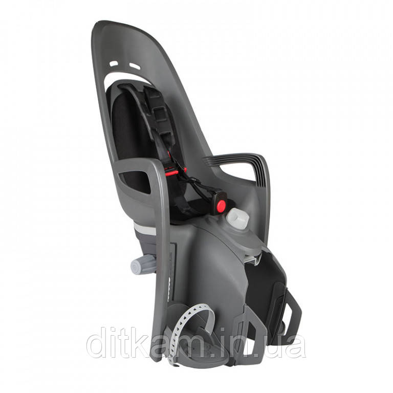 Велокрісло дитяче HAMAX ZENITH RELAX на багажник сіре/чорне, фото 1