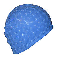 Шапочка для плавания 3D универсальная синяя PM-3D-blue