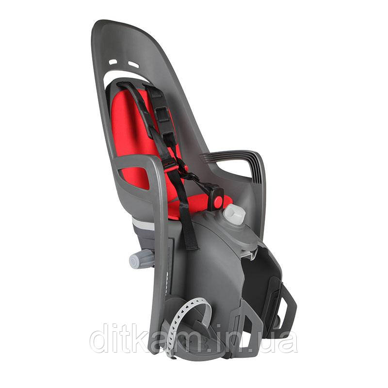 Велокрісло дитяче HAMAX ZENITH RELAX на багажник сіре/червоне, фото 1
