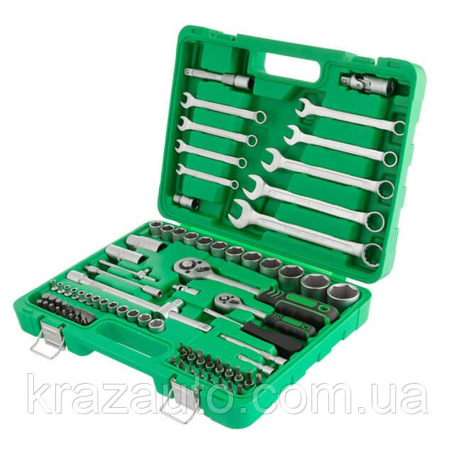 Набір інструментів 1/2" & 1/4", 82 од INTERTOOL ET-6082SP, фото 1