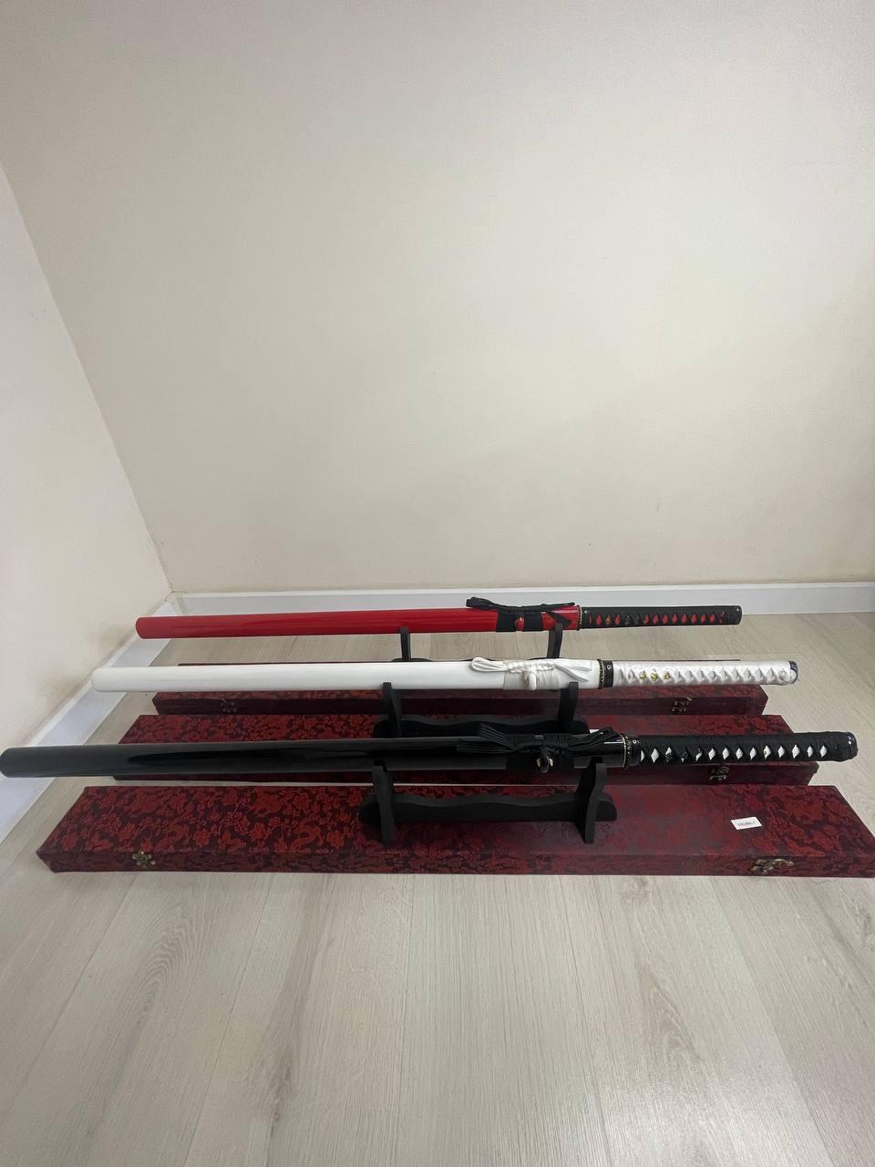 Самурайский меч Катана длинная, 1 м. Белая - фото 3 - id-p1654442811