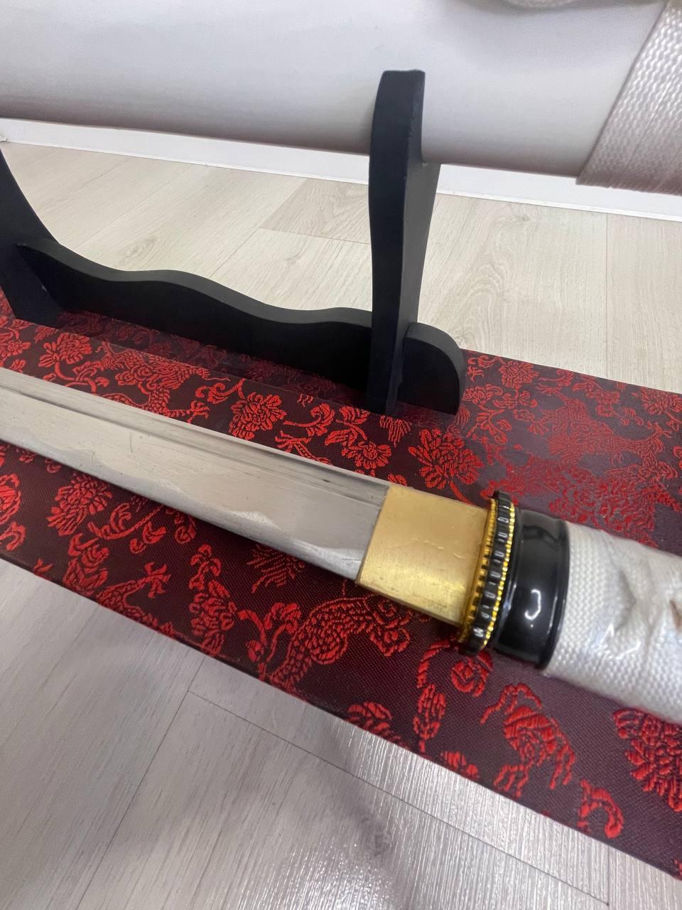 Самурайский меч Катана длинная, 1 м. Белая - фото 4 - id-p1654442811
