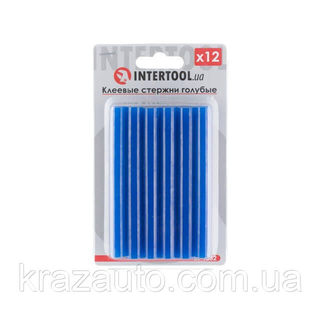 Комплект стрижнів клейових блакитних 11,2 мм * 100 мм, 12 шт. INTERTOOL RT-1052