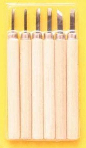 Набір різців по дереву 6шт в блістері D.K.ART & CRAFT