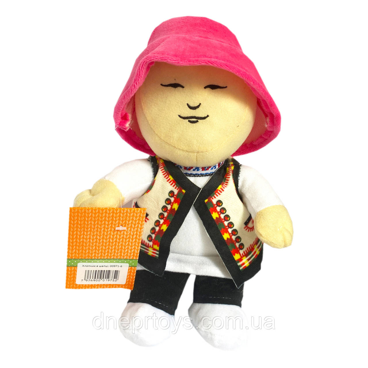 М`яка іграшка Копиця «Хлопчик в шапці Калуш", патріотична іграшка, Євробачення, 27*10*8 (00971-6), фото 1