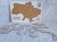 Детский пазл карта Украины