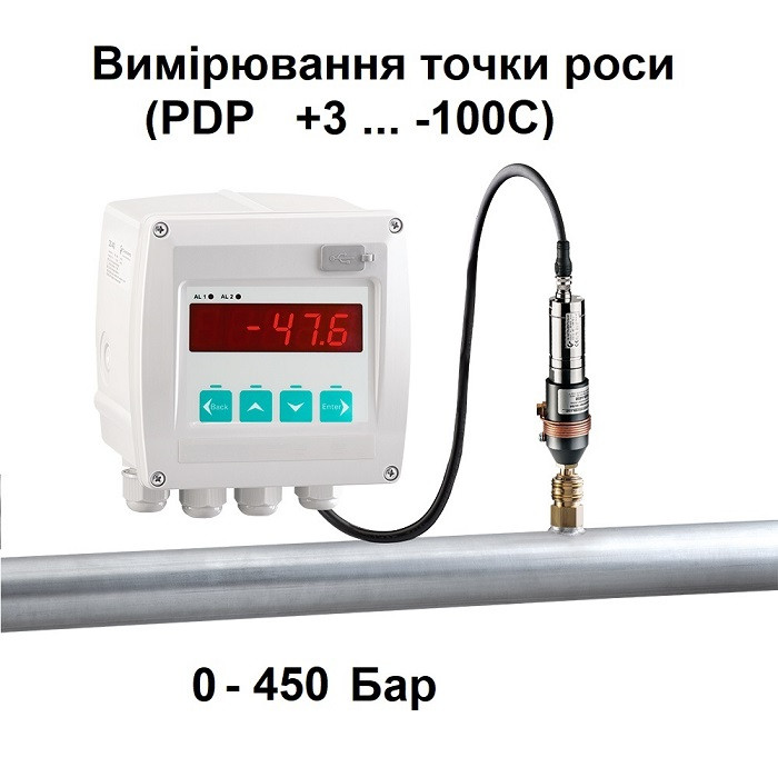 Вимірювання температури точки роси стисненого повітря PDP