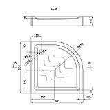 Душовий піддон Lidz Kupala ST90x90x16, фото 2