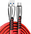 Кабель USB-MicroUSB 1м ColorWay, 2.4А, zinc alloy, червоний (CW-CBUM011-RD) (код 114657), фото 2