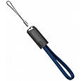 Кабель USB-MicroUSB 0.22м ColorWay, 2.4А, брелок, синій (CW-CBUM022-BL) (код 114660), фото 3