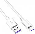 Кабель USB-Type-C 1м ColorWay, 5.0А (Fast Charging), білий (CW-CBUC019-WH) (код 114661), фото 3