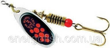 Блешня Mepps Black Fury 3 Silver/помаранчеві крапки 8г, фото 1