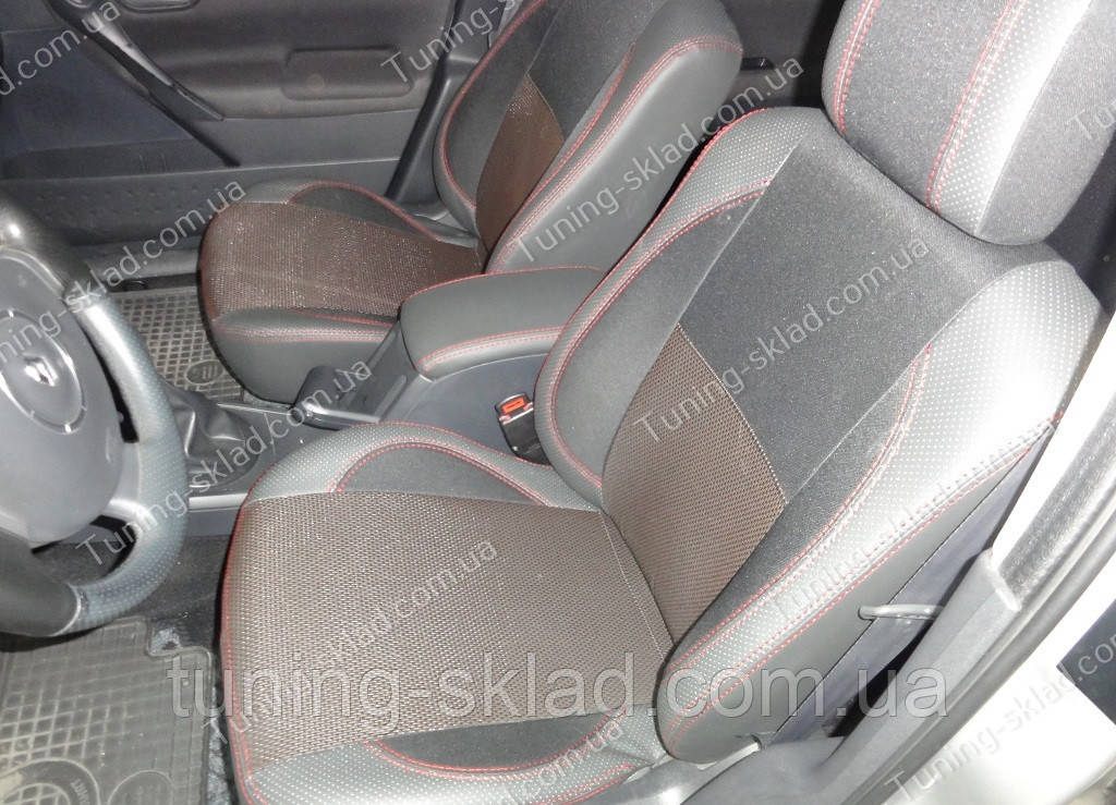 Чохли на сидіння Рено Меган 2 (чохли з екошкіри Renault Megane 2 стиль Premium), фото 1