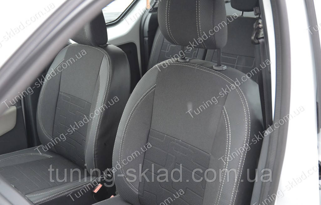 Чохли на сидіння Рено Докер (чохли з екошкіри Renault Dokker стиль Premium), фото 1