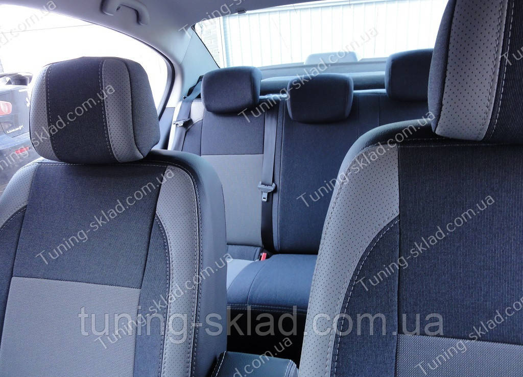 Чохли на сидіння Рено Флюенс (чохли з екошкіри Renault Fluence стиль Premium), фото 1