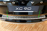 Захисна накладка на задній бампер для Volvo XC90 ll 2015-2020, LIFT 2020+ /нерж.сталь/, фото 8