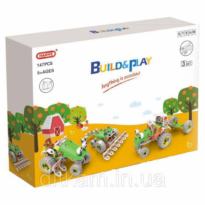 Конструктор Build&Play 3 в 1 Селгосптехніка 147 ел. (J-7744)