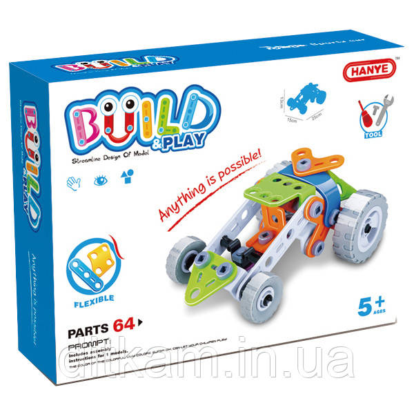 Конструктор Build&Play Багги 64 эл. (J-7708), фото 1