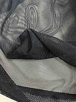 Ткань сетка спорт подкладочная, черного цвета