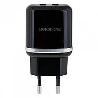 Сетевое зарядное устройство для Borofone BA25A 2USB (Черный)