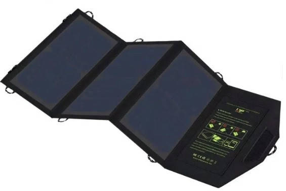 Сонячна батарея ALLPOWERS 21W 18V павербанк, складана сонячна панель, фото 1