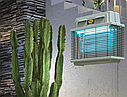 Знищувач комах MO-EL 309 для вулиці: 2х15Вт, 220 м2, розряд на сітці 5000В, Італія, фото 7