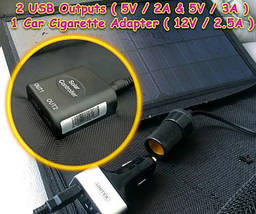 Сонячна батарея Golar 30W power bank, сонячна портативна панель, фото 4