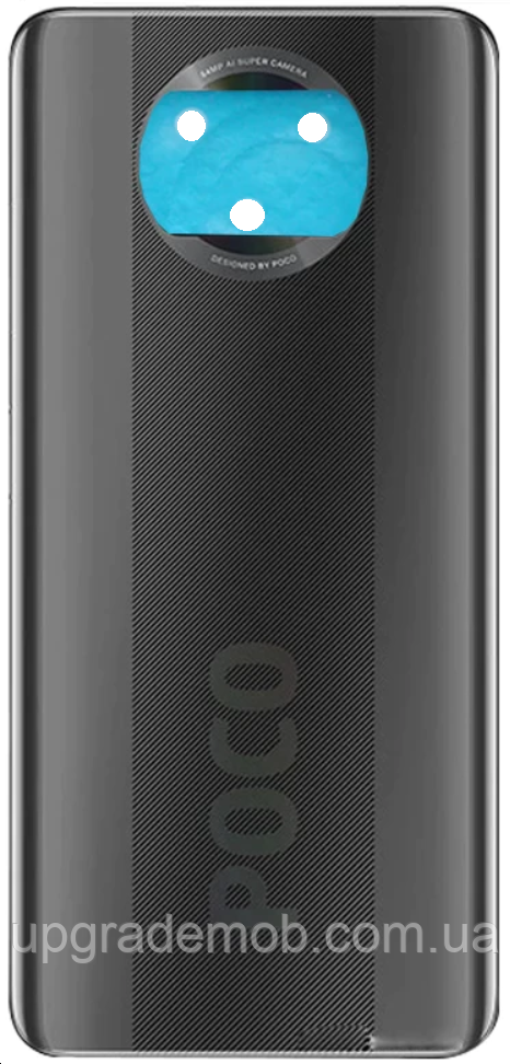 Задня кришка Xiaomi Poco X3 Pro чорна Phantom Black 48MP, фото 1