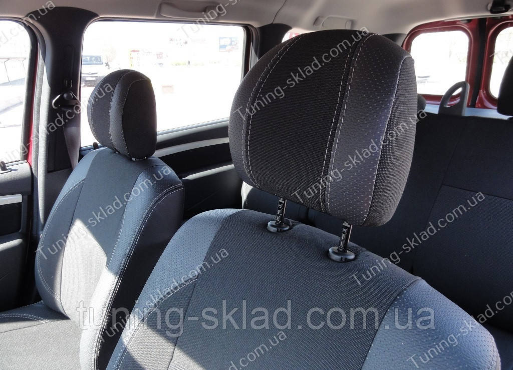 Чохли на сидіння Рено Логан МСВ 5 (чохли з екошкіри Renault Logan MCV 5 стиль Premium), фото 1