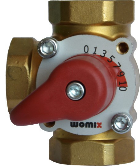 Змішувальний 3-ходовий Womix MIX M 3-25 3-х клапан 1" DN25 латунь kvs12 (601005)