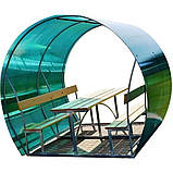 Металева альтанка  2 на 2 м, розбірна (на 8 осіб) "Лондон", фото 2