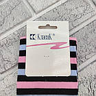 Гетри жіночі весна/осінь чорно-рожево-блакитна смужка "Класик" (7в 22) ГЗ-1378, фото 5