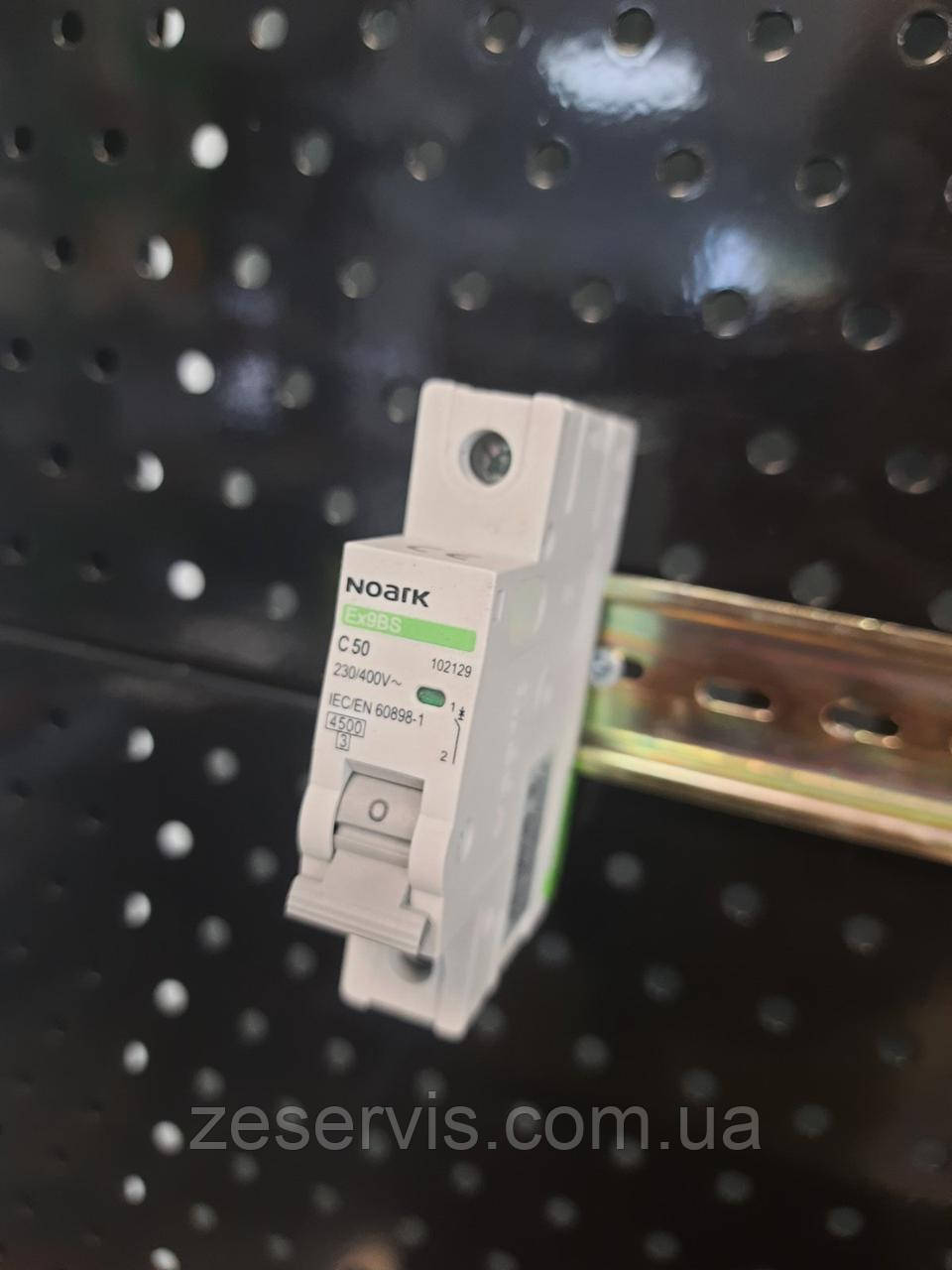 Модульні автоматичні вимикачі Noark Ex9BS 1P C50, фото 1