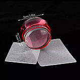 Штамп силіконовий для стемпінга+2 скрапер-пластини з візерунками, фото 6