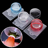 Штамп силіконовий для стемпінга+2 скрапер-пластини з візерунками, фото 2