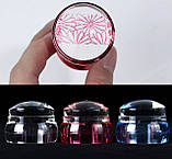 Штамп силіконовий для стемпінга+2 скрапер-пластини з візерунками, фото 5