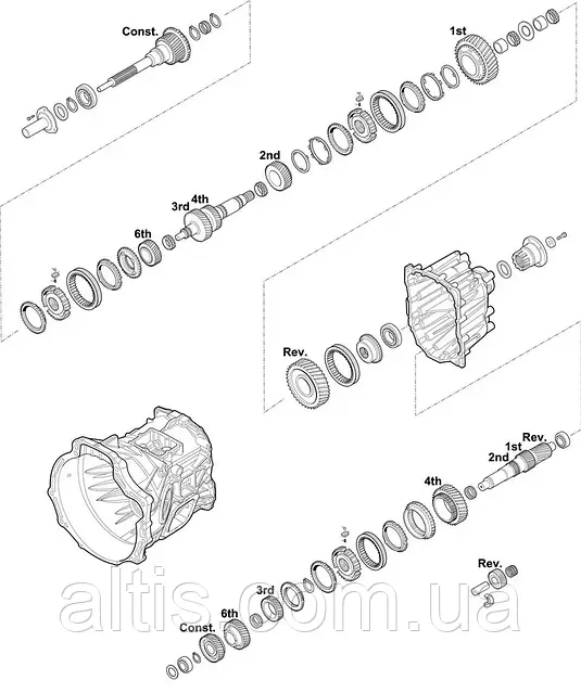 Купить Запчасти КПП ZF 6S 420 VO (1323 005 xxx): продажа, подбор