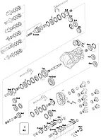 Запчастини КПП ZF S5-42 USA R.5,72-0,760