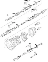 Запчастини КПП ZF S6-650 (1319 050 xxx)