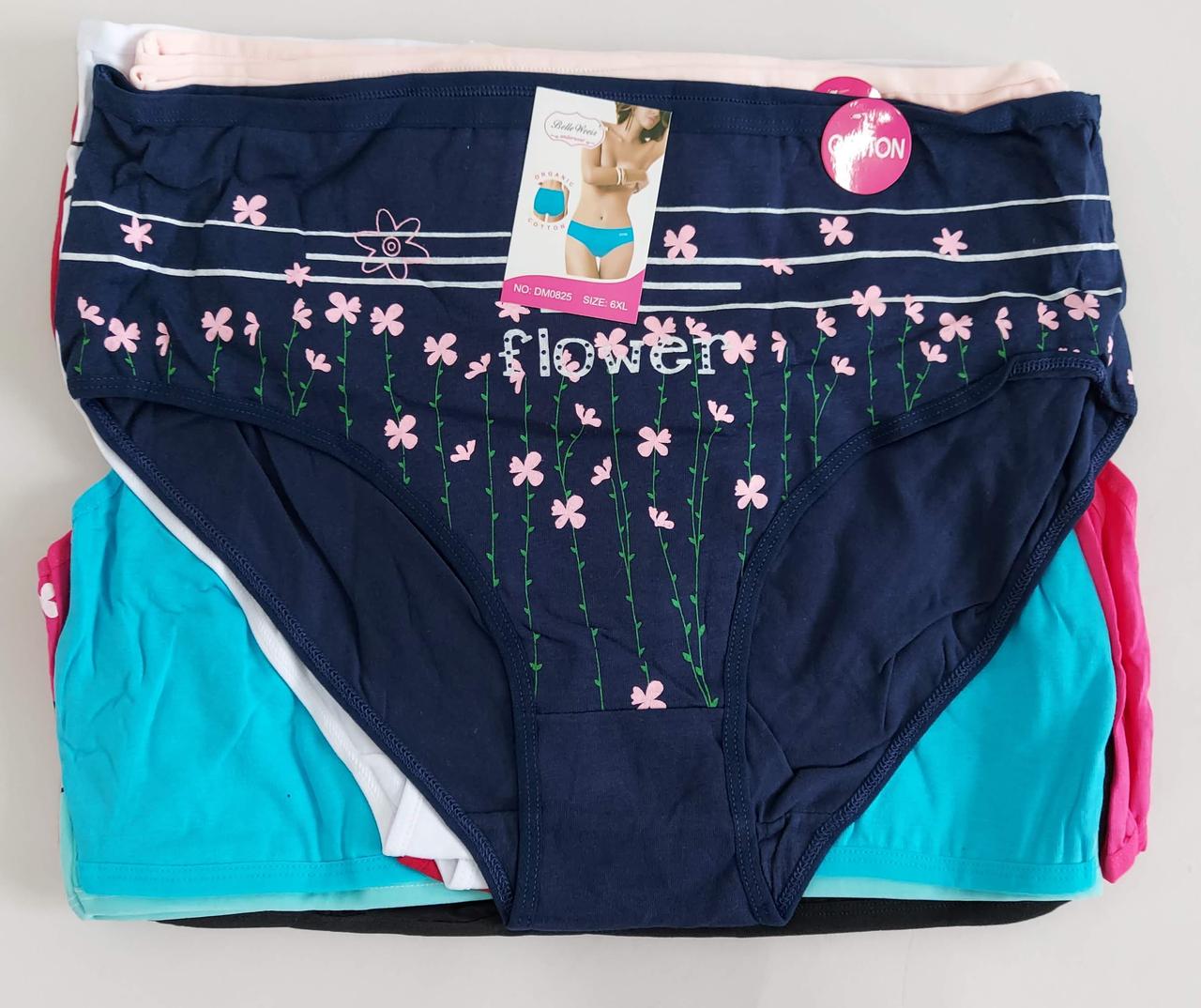 Труси жіночі великого розміру «Bella Weeir» три розміри в упаковці 4XL 5XL 6XL (12 шт), фото 1