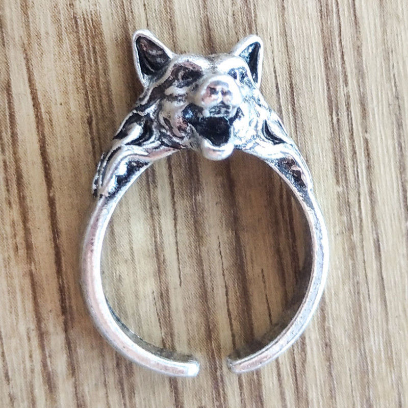 Оригінальне жіноче кільце Вовк, фото 1