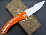 Ніж складний CH KNIVES 3519-D2 G10 підшипники, orange, фото 8