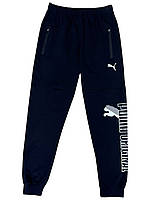 Спортивные мужские штаны манжет PUMA норма 46-54 рр,цвет темно-синий