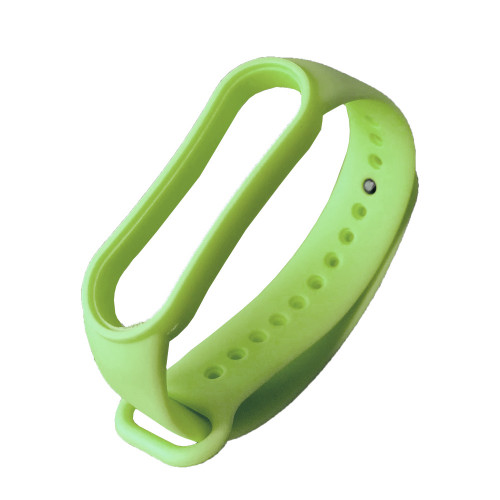 Силіконовий ремінець браслет для Xiaomi Mi Band 7, спортивний ремінець на Сяомі Мі Бенд 7 Фісташковий, фото 1